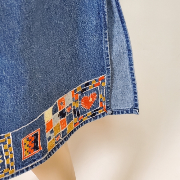 SOLD Vtg denim over-all dress - Picture 8 of 15